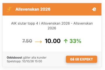 AIK topp 4 allsvenskan 2026 boost