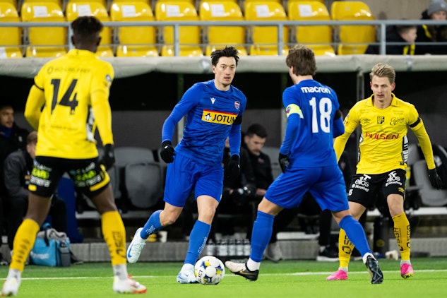 Sandefjord och Elfsborg i en träningsmatch