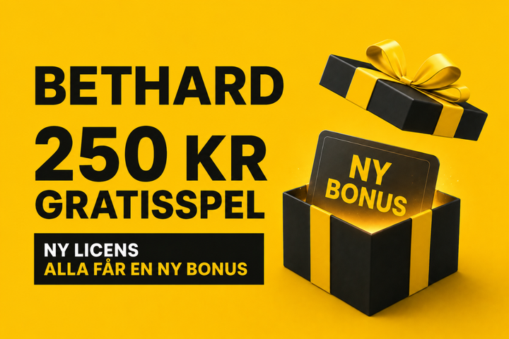 Bethard 250 kr gratisspel