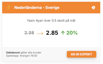 Boost Yasin Ayari skott pa mal
