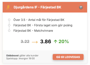 Boost farjestad shl torsdag