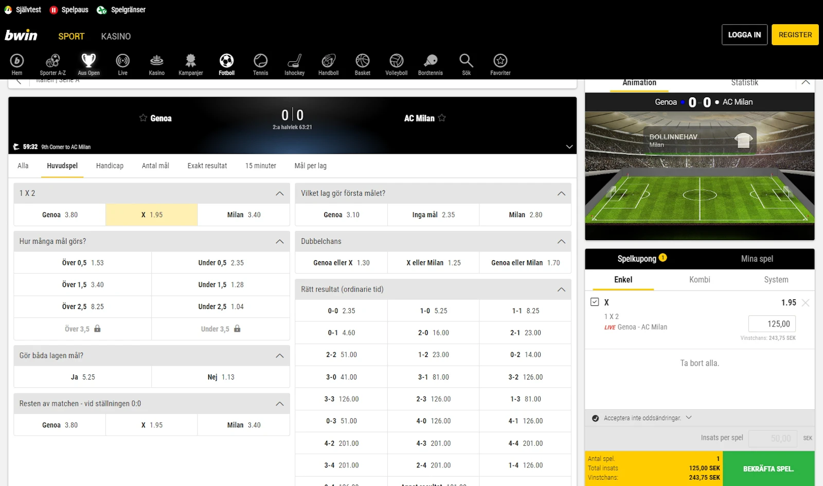 Bwin Liveodds