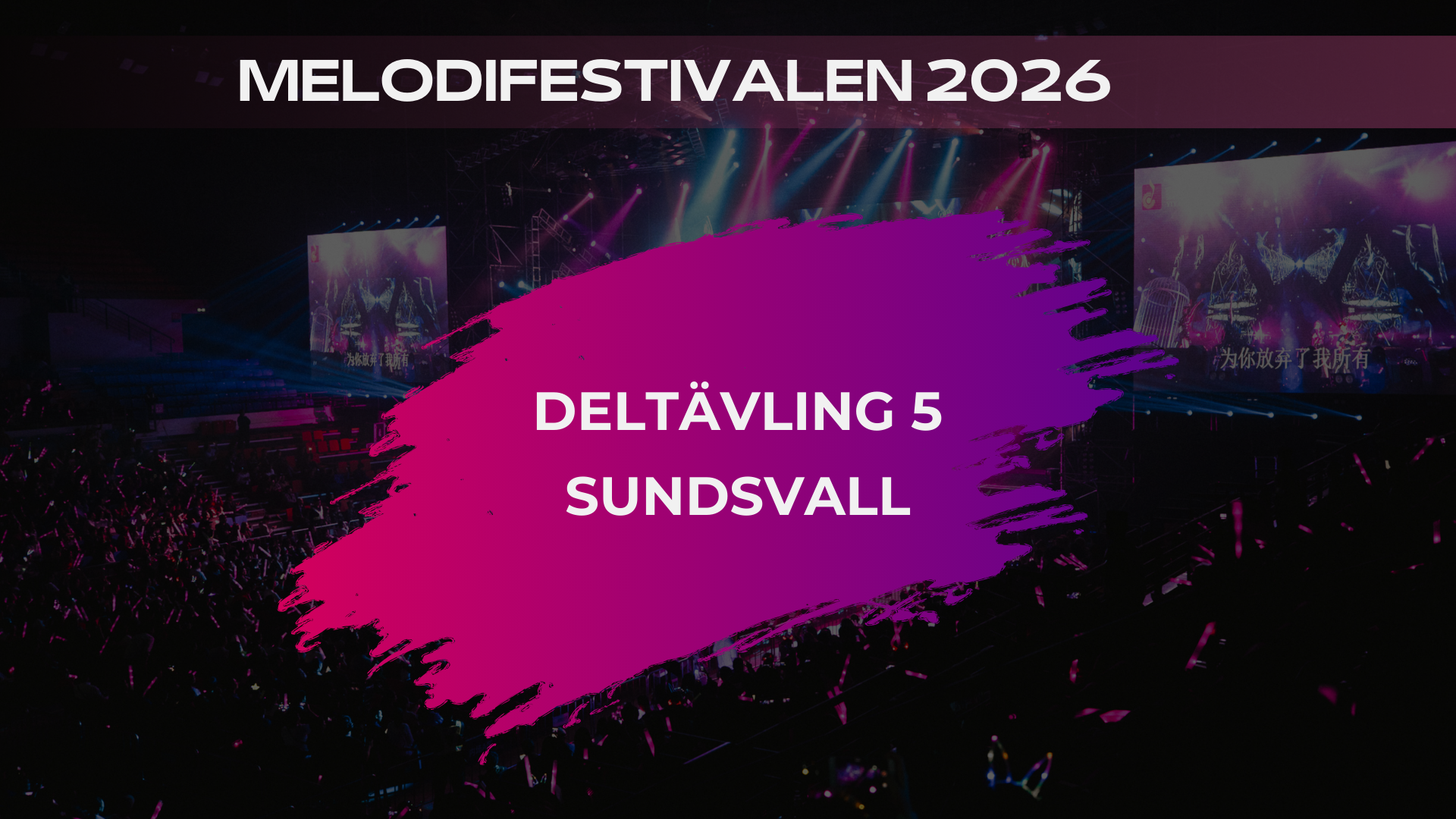 Melodifestivalen 2026 - Odds till deltävling 5 i Sundsvall
