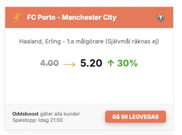 Erling Haaland boost leovegas