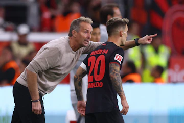 Kasper Hjulmand och Alejandro Grimaldo.