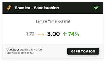 Lamine Yamal boost hos comeon