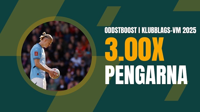 Man City Wydad Oddstboost till 3.00x pengarna