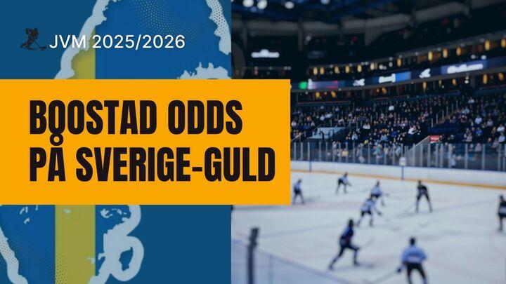 Förhöjt odds JVM 2026: Extra högt odds på svenskt guld
