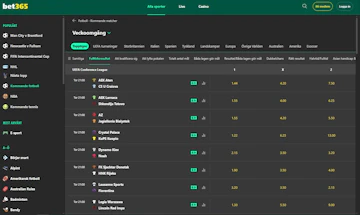 Bet365 egna odds