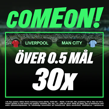 liverpool - man city bonustboost 8/2