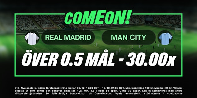 real madrid - man city bonusboost