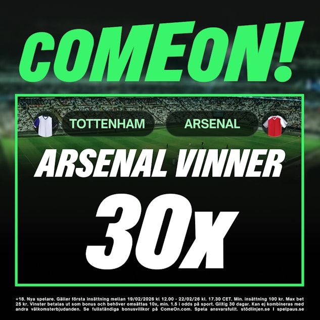 tottenham arsenal bonusboost 22/2