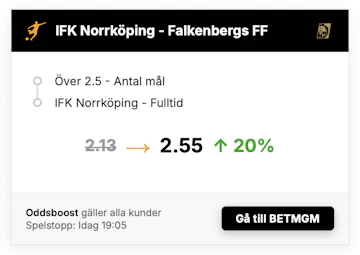 Boost betmgm norrkoping