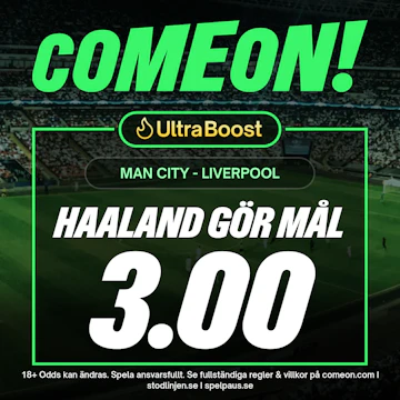 boost på haaland mot liverpool