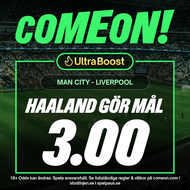 boost på haaland mot liverpool