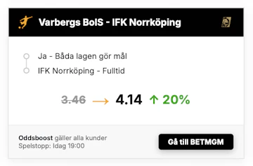 Boost varberg vs norrkoping
