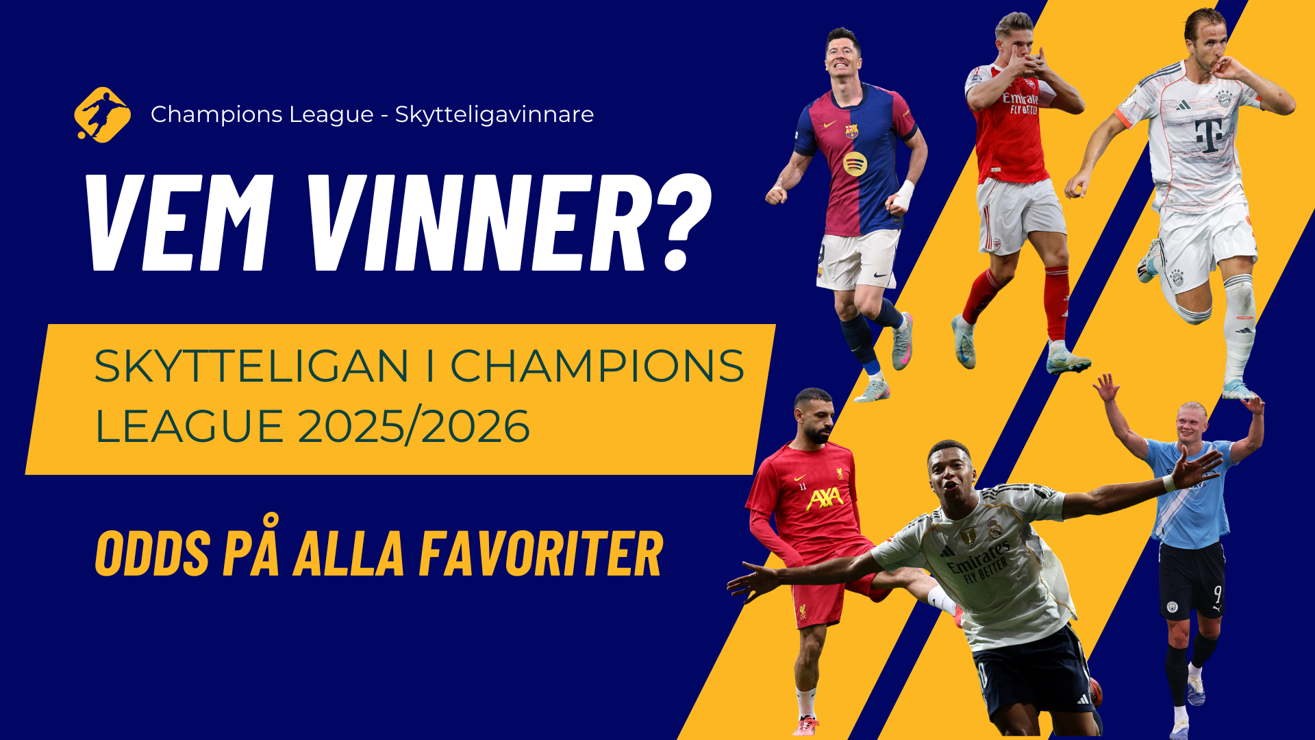 Odds: Vem vinner skytteligan i Champions League 2025/26?