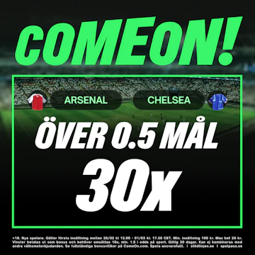 arsenal - chelsea bonustboost 1/3