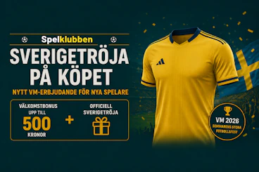 spelklubben få en gratis sverigetröja