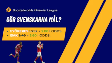 isak och gyökeres oddsboostar i premier league 4/10
