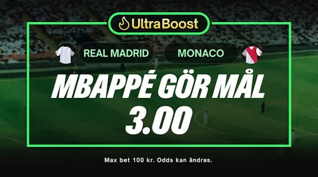 Mbappe oddsboost comeon