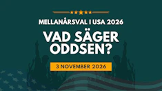 Så ser oddsen ut inför USA:s mellanårsval 2026
