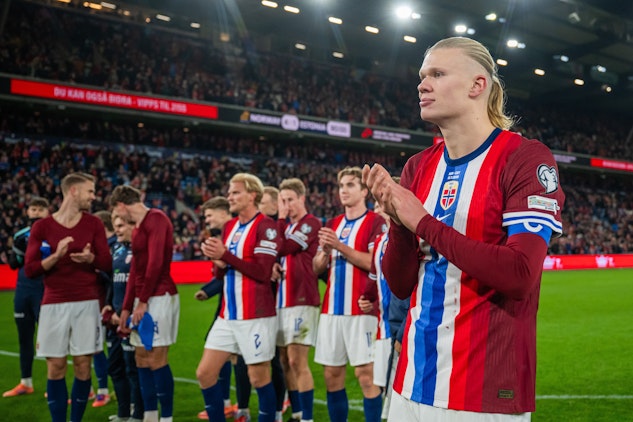 Norge tackar sina fans efter storsegern mot Lettland i senaste omgången.