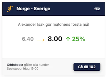 Norge sverige boost