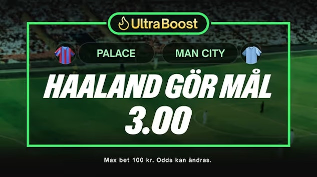 oddsboost på Haaland