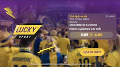 Ukraina - Sverige 26/3: 53% högre odds på Gyökeres!