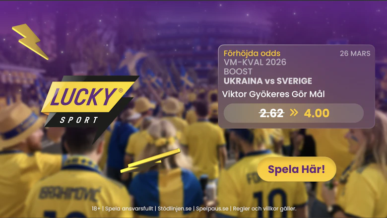 oddsboost ukraona - sverige playoff