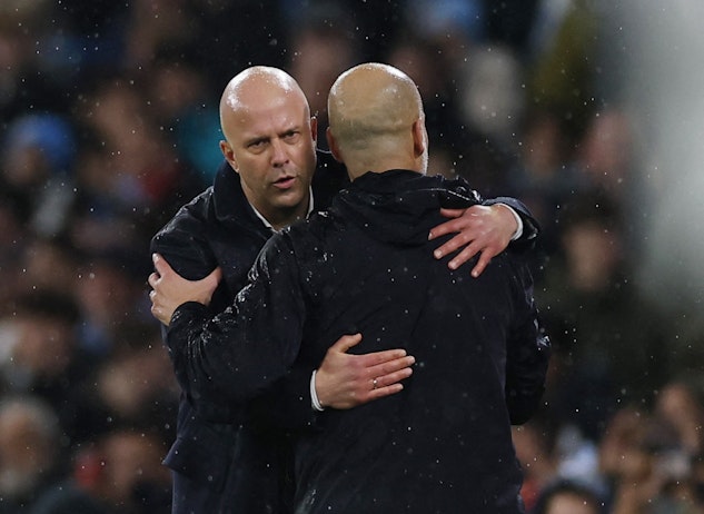 Arne Slot och Pep Guardiola