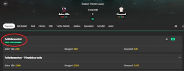 Tidig utbetalning bet365