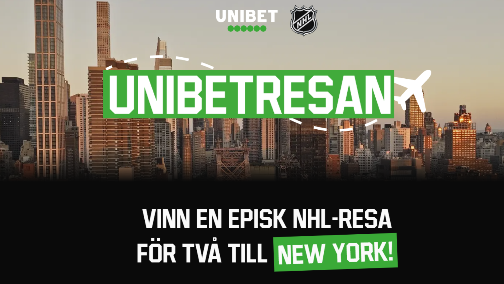 Unibet-tävling: Vinn ett NHL-weekend för två till New York!